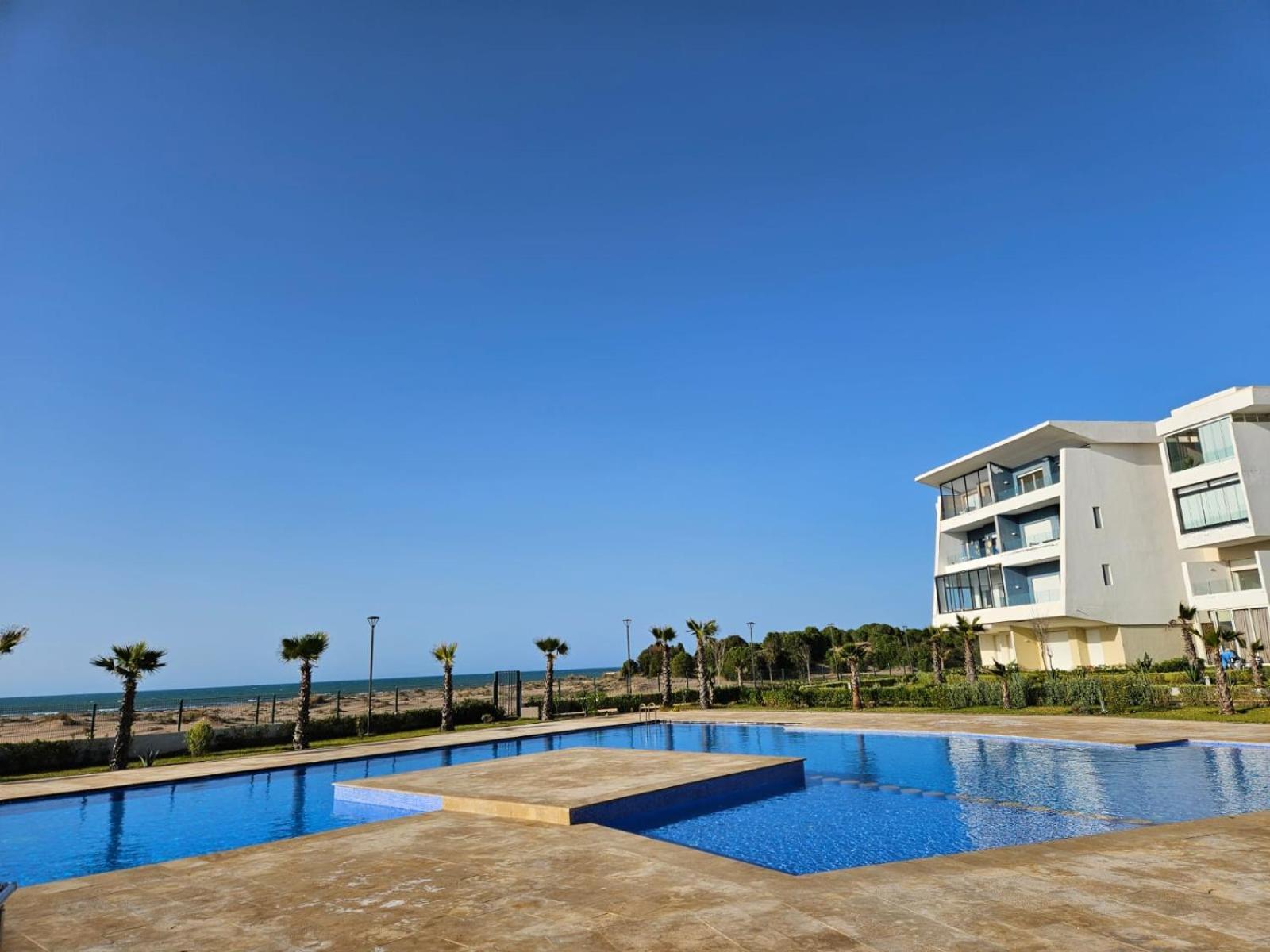 Sidi Rahal Blue View, Beachfront Wide Seaview With Pool Exterior foto